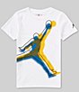 Color:White - Image 1 - Big Boys 8-20 Short Sleeve Jumpman Haze Out T-Shirt
