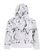 Color:White - Image 2 - Essentials Big Girls 7-16 Long Sleeve Printed Fleece Hoodie