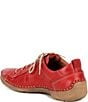 Color:Hibiscus - Image 3 - Fergey 56 Leather Lace-Up Oxford Sneakers