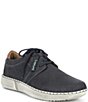 Color:Ocean - Image 1 - Men's Louis 06 Perforated Leather Lace-Up Oxfords