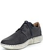 Color:Ocean - Image 4 - Men's Louis 06 Perforated Leather Lace-Up Oxfords
