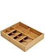 Color:Brown - Image 1 - Bamboo Expanding Cutlery Utensil & Gadgets Organizer