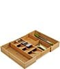 Color:Brown - Image 2 - Bamboo Expanding Cutlery Utensil & Gadgets Organizer