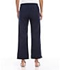 Color:Navy - Image 2 - Cropped Wide Leg Pant