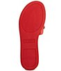 Color:Vermillion - Image 5 - Carenza Quilted Leather Slide Sandals