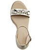 Color:Natural/White - Image 4 - Catalyna Mixed Media Espadrille Wedge Sandals