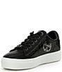 Color:Black/Grey - Image 4 - Cate Lenticular Print Lace Up Sneakers