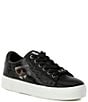 Color:Black/Grey - Image 1 - Cate Lenticular Print Lace Up Sneakers