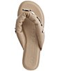 Color:Dusty Nude - Image 4 - Ceejay Pins Leather Thong Sandals