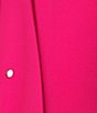 Color:Fuschia - Image 4 - Crew Neck Embellished Short Puff Sleeve Top