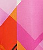 Color:Fuchsia Multi - Image 4 - Geometric Printed Split V-Neck Long Sleeve Button Front Blouse