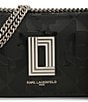 Color:Black/Black - Image 4 - Kosette Logo Wallet Shoulder Bag