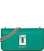 Color:Green Lake - Image 1 - Kosette Silver Hardware Crossbody Bag