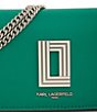 Color:Green Lake - Image 3 - Kosette Silver Hardware Crossbody Bag