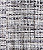 Color:Denim Multi - Image 5 - Tweed Notch Lapel Long Sleeve Blazer Jacket