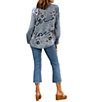 Color:Multi - Image 5 - Floral Embroidered Collared Neck Long Sleeve Top