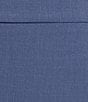 Color:Blue Heron - Image 5 - Stretch Crepe Flat Front Coordinating Slim Fit Pants