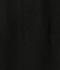 Color:Black - Image 3 - Textured Crepe Notch Lapel Patch Pocket Button Front Jacket Skirt Set
