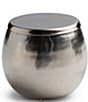 Color:Silver - Image 1 - Nile Hammered Brass Cotton Jar