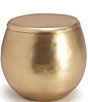 Color:Gold - Image 1 - Nile Hammered Brass Cotton Jar