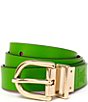 Color:Rhododendron/Kate Green - Image 1 - 0.98#double; Reversible Belt