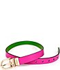 Color:Rhododendron/Kate Green - Image 2 - 0.98#double; Reversible Belt
