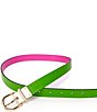 Color:Rhododendron/Kate Green - Image 3 - 0.98#double; Reversible Belt