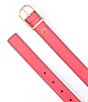 Color:Pom Pom Pink - Image 3 - 1#double; Leather Belt