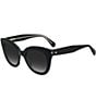 Color:Black - Image 1 - Belah Butterfly Sunglasses