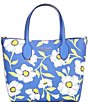Color:Fluorite Multi - Image 1 - Bleecker Sunshine Floral Printed PVC Tote Bag