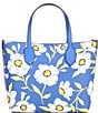 Color:Fluorite Multi - Image 2 - Bleecker Sunshine Floral Printed PVC Tote Bag