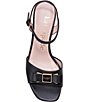 Color:Black - Image 5 - Bowdie Leather Dress Sandals
