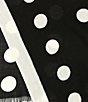 Color:Black/Cream - Image 4 - Dots And Bubbles Oblong Scarf