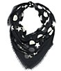 Color:Blazer Blue - Image 1 - Gradating Stars and Dots Large Square Scarf