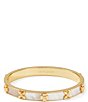 Color:Cream/Gold - Image 1 - Heritage Bloom Bangle Bracelet