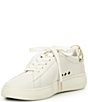 Color:Optic White/Pale Gold - Image 4 - Lift Leather Gold Detail Sneakers
