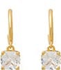 Color:Clear/Gold - Image 1 - Litte Luxuries Huggie Hoop Earrings