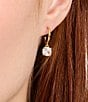 Color:Clear/Gold - Image 3 - Litte Luxuries Huggie Hoop Earrings