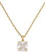 Color:Clear/Gold - Image 2 - Little Luxuries Crystal Short Pendant Necklace