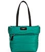 Color:Wintergreen - Image 1 - Puffy Nylon Small Tote Bag
