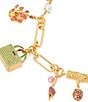 Color:Multi - Image 2 - Sweet Treasures Rhinestone Charm Line Bracelet