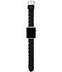 Color:Black - Image 1 - Women's Black Leather 38/40/41mm Strap for Apple Watch®