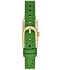 Color:Green - Image 2 - Women's Slim Rosedale Analog Green Leather Strap Watch