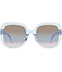 Color:Blue - Image 2 - Women's Wenona 56mm Square Sunglasses