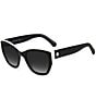 Color:Black - Image 1 - Yolanda Square Sunglasses