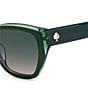Color:Green - Image 2 - Yolanda Square Sunglasses