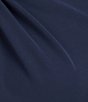 Color:Dark Navy - Image 5 - Stretch Crepe Twist Round Neckline 3/4 Sleeve Walk Through Jumpsuit