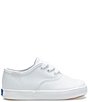 Color:White - Image 2 - Kids' Champion Leather Cap-Toe Sneakers (Infant)