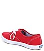 Color:Red - Image 3 - Champion Canvas Lace-Up Sneakers