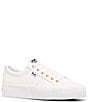 Color:White - Image 1 - Jump Kick Duo Leather Platform Hidden Wedge Sneakers